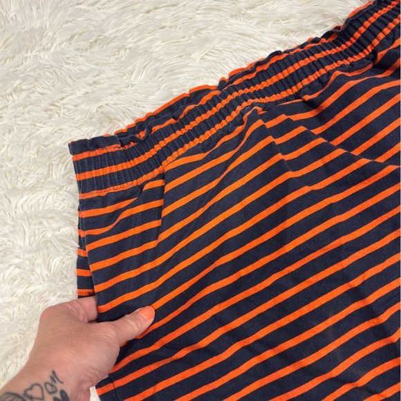 J. Crew Red Blue Striped Elastic Waist Skirt woman’s Size 10 - Picture 4 of 9